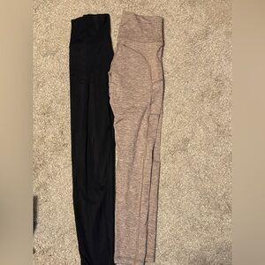 Black and Gray Leggings Set